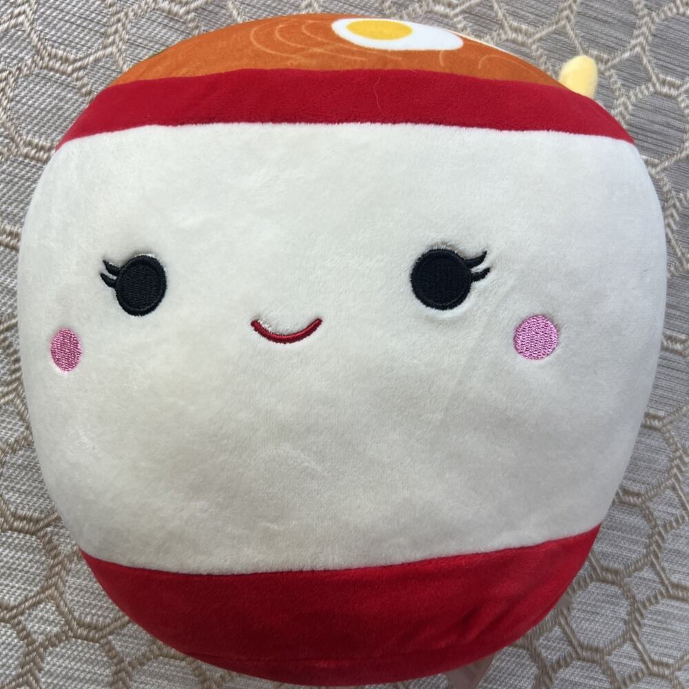 Squishmallows Raisy Ramen Noodles Plush Stuffed Animal Toy Soup Food Soft 8" NWT